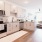 Modern Kitchen with granite countertop and stainless Steele appliances.
